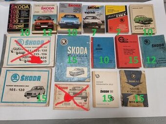 ŠKODA staré katalógy, príručky, knihy, náhradné diely