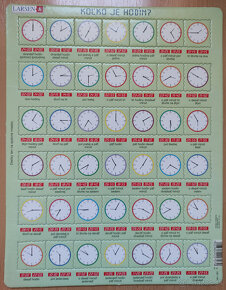 Kvalitné puzzle - Larsen - Koľko je hodín