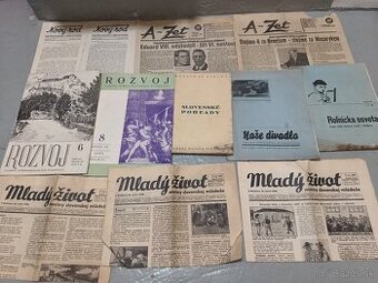 staré slovenské noviny z rokov 1926-1938