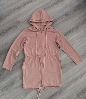 Predĺžená mikina na zips, veľkosť S