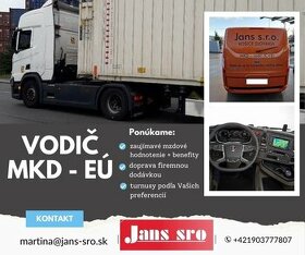 Vodič MKD EÚ /turnusová práca, transfer našou dodávkou/