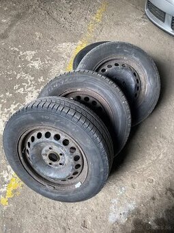 5x112 R15 plechové disky + letné pneumatiky