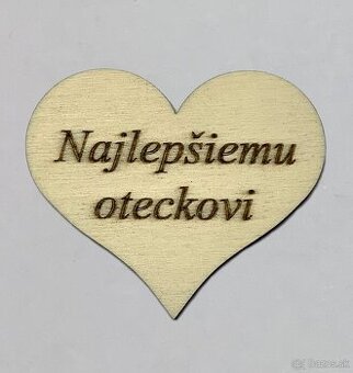 Drevené srdiečko