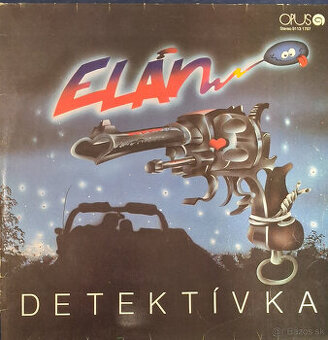 Retro gramofónová LP platňa Detektivka