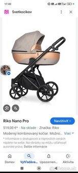 Kočík 3 kombinácia značky Riko Nano Pro