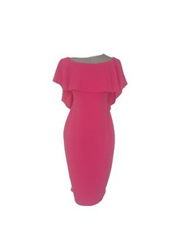 Elegantné ružové (fuksia) šaty