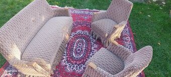 Vintage salónna sedacia súprava