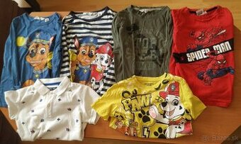 Chlapcenske tricka dobry stav 122/128