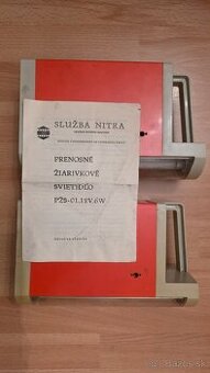 2x Retro prenosné žiarivkové svietidlo VD Nitra