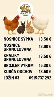 Krmivo pre hydinu a králiky