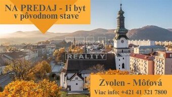 Na predaj 1i byt 34m2 v pôvodnom stave v časti Zvolen -...