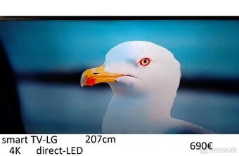 predám velký smart 4K TV LG- 207cm-aj iné