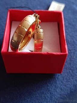 Zlate náušnice zo zarezom 585