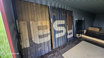 COR-TEN profilované oceľové plechy z lod.kont.–spolu 30 m²