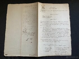 Nádherná zbierka starších úradných dokumentov (4ks) časť C - 1