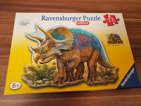 Puzzle dinosaurus Triceratops 72 dielikov
