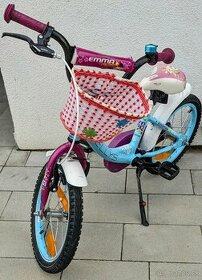 Krásny tyrkysový detský bicykel Kellys Emma 16