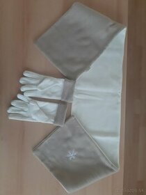 Dievčenský šál s rukavicami - 1