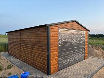 Plechová garáž 4×6 m – moderný dizajn