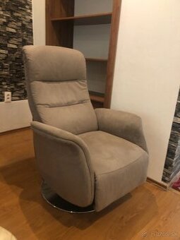 Polohovacie kreslo šedé - 1