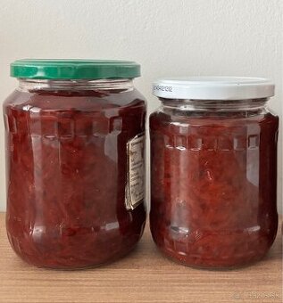 Predám zaváraniny - cviklu, čučoriedky, hrušky