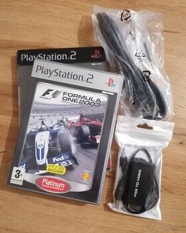 Playstation 2 F1 + Driver  + HDMI redukcia + kabel