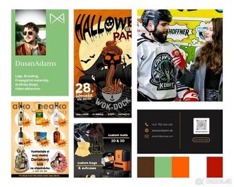 Potrebujete grafiku? Letáky, plagáty, polepy, svadby, merch
