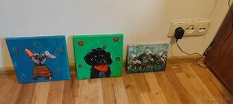 Ručné maľované obrazy na plátne