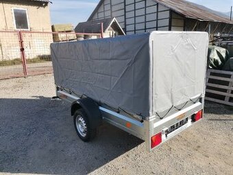 ✅Prívesný vozík 263x125cm s vysokou plachtou a konštrukciou✅