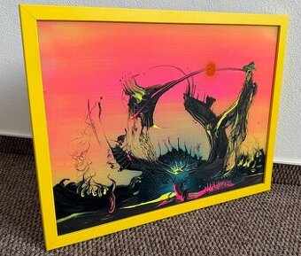 Originálny obraz – Peter Majkut „Neónový horizont“