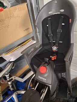 Predám detskú sedačku na bicykel Hamax Siesta Grey Black