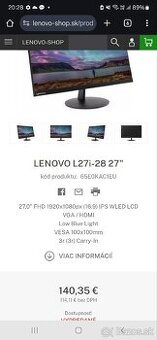 Predam monitor lenovo L27i-27