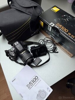 Predám Nikon D5100 + AF-S DX Nikkor 18-55mm f/3.5-5.6G VR