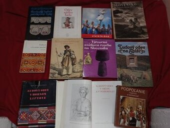 Knihy o krojoch, ľudovom odeve, výšivkách