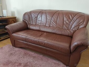 Rustikálna kožená sedačka