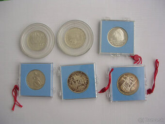 Pamätné strieborné mince ČSSR Proof 1966 - 1988