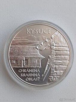 Strieborná 20 euro Kysuce - vydra - mlok -BK - Kremnica 2022