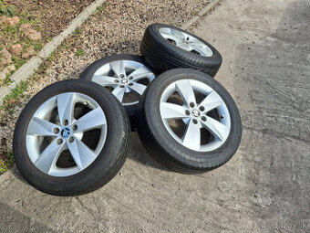 hliníkové disky 5x100 orig. Škoda 15" pneu 195/55 r15