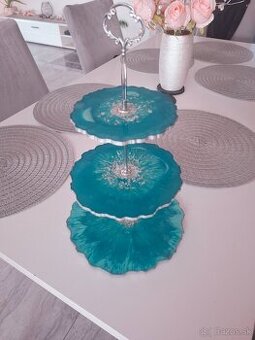 3 poschodový etažér ,  podnos