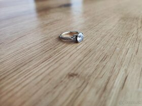 Diamantový zlatý prsteň - 1