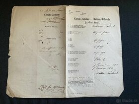 Nádherná zbierka starších úradných dokumentov (5ks) časť B - 1