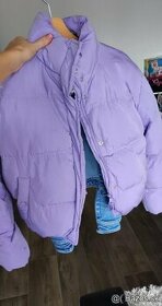 Dámska prechodná fialová bunda