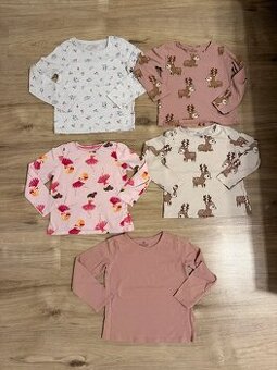 Detské tričká - pre dievča - H&M 116/122