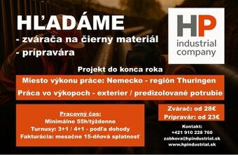 Zvárač + prípravár Nemecko