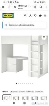 Poschodová posteľ so skriňou a stolikom