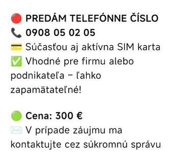 0908 05 02 05 predám tel.cislo ..bronzove