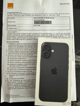 APPLE IPHONE 16 256GB BLACK
