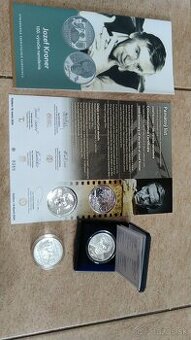 2x minca Jozef Kroner + pamätny list