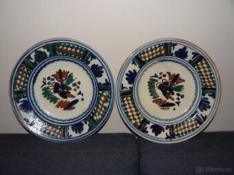 ľudové keramické taniere na zavesenie