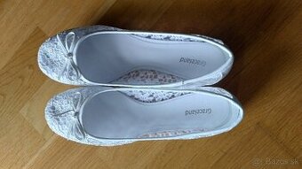 NOVÉ biele balerínky - 40